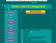 Tablet Screenshot of alaskacanoetrips.com